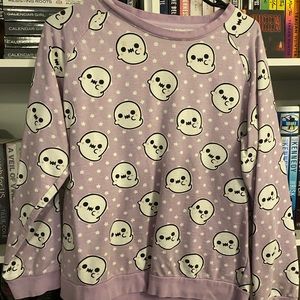Cute little ghost sweater.